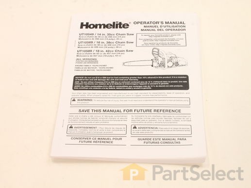 10037957-1-M-Homelite-988000794-Operator&#39;S Manual
