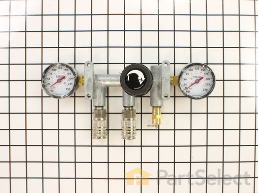 10054150-1-M-Campbell Hausfeld-WL024501AV-Manifold Assembly-Ridgid Gauges