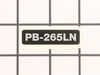 Label - Model -- Pb-265Ln – Part Number: X503011560
