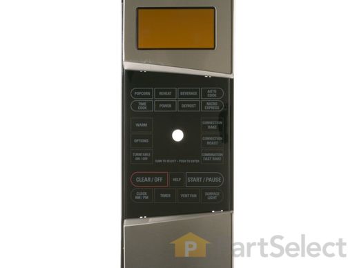 Control Panel with Touchpad - Stainless/Black – Part Number: WB07X10977