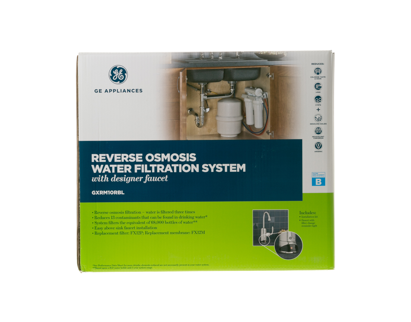 Membrane Solutions Combo Pack Water Filter Replacement Cartridge Compatible Ge Ro Set Gxrm10rbl Gxrm10g Reverse Osmosis Systems 6x Carbon Filters 3x