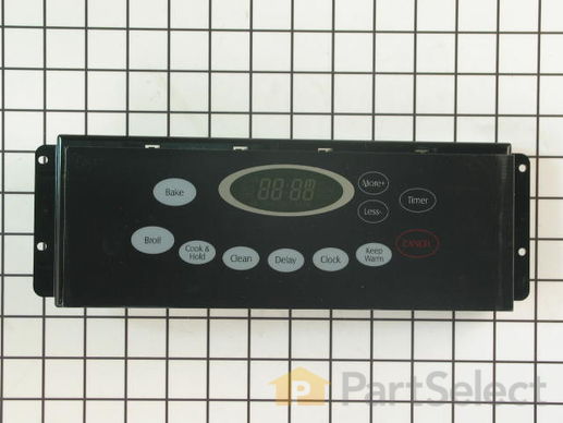 11742901-1-M-Whirlpool-WP5701M719-60-Electronic Clock Oven Control with Overlay - Black