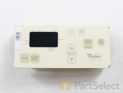 11743397-1-M-Whirlpool-WP6610446-Electronic Control with Overlay - Biscuit