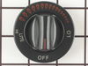 Range Top Burner Knob (Black) – Part Number: WP74001253 Range Top Burner Knob (Black) – Part Number: WP74001253
