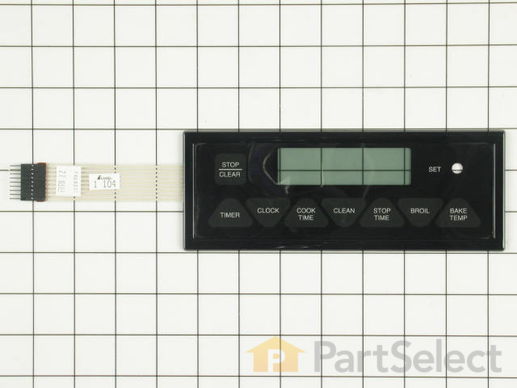 11744493-1-M-Whirlpool-WP7403P331-60-Oven and Clock Membrane Touch Panel