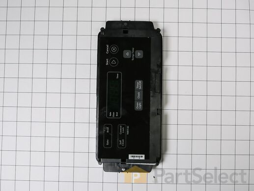 11757323-1-M-Whirlpool-WPW10734612-Electric Control Board with Overlay - Black