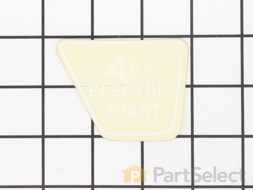 11837283-1-M-Snapper-7015025YP-Decal, 4 H.P. Electric Start