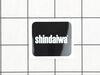 Label, Shindaiwa H4 – Part Number: X504007080