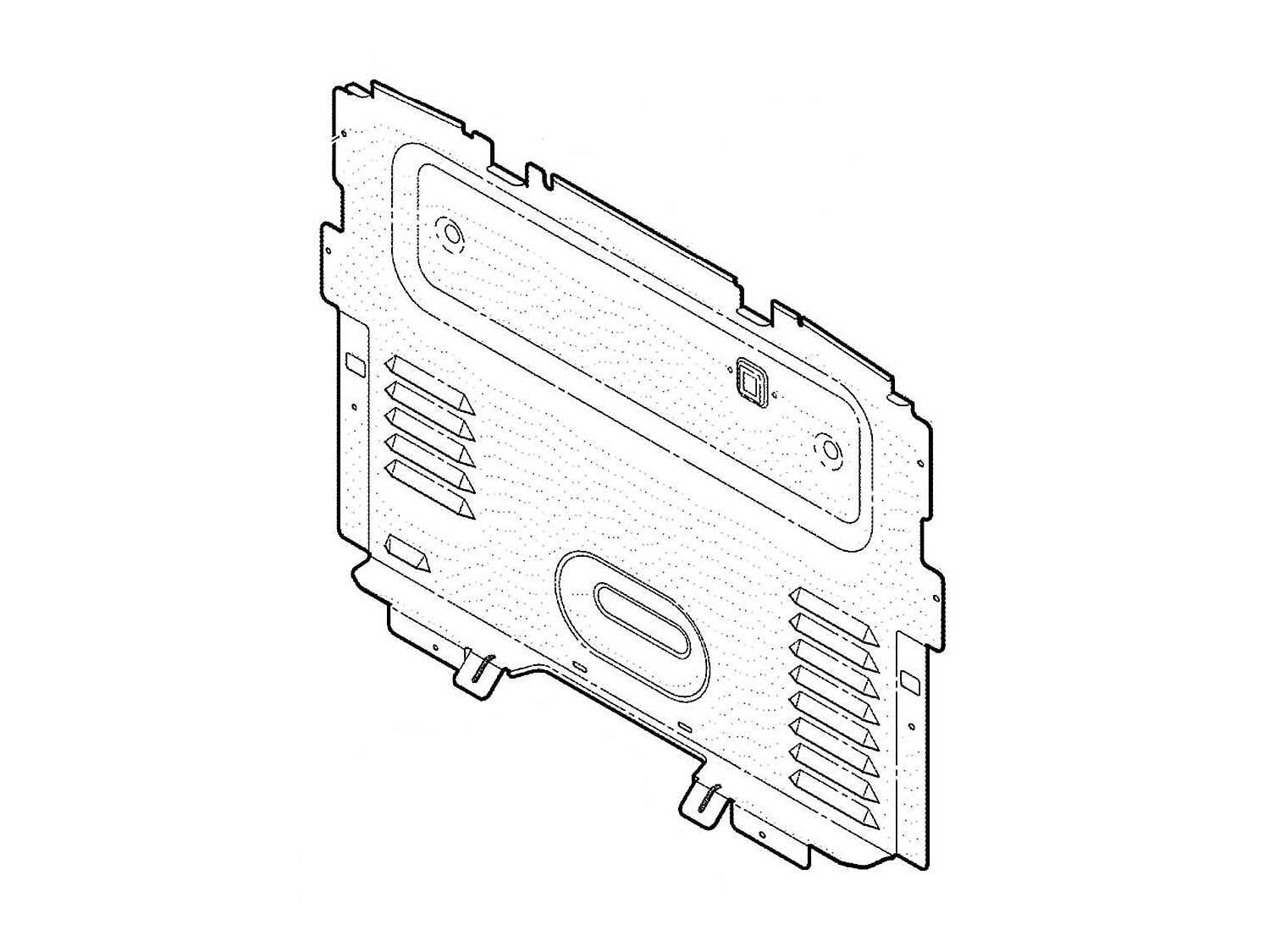 Official GE WB34X29576 CONTROL PANEL BACK COVER – PartSelect.com