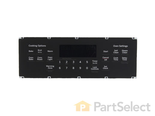12722626-1-M-GE-WB27X33138-OVEN CONTROL AND OVERLAY ASM