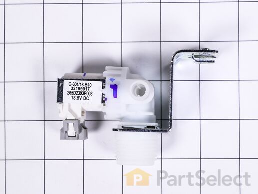 12743161-1-M-GE-WD15X26140-Water Valve & Harness Assembly