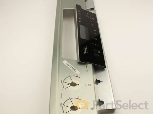 1560292-1-M-Whirlpool-W10122295-Control Panel Kit - Stainless Steel with Black Touch Pad