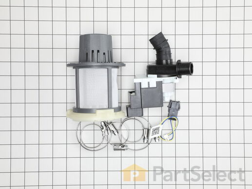 16219695-1-M-GE-WD19X25187-Dishwasher Single Speed Drain Pump Kit