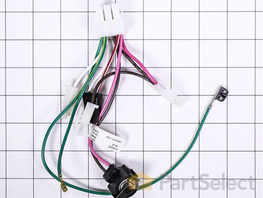 16620365-1-M-Whirlpool-W11551372-Defrost Thermostat and Evaporator Fan Motor with Wire Harness