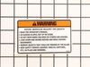 DECAL, WARNING – Part Number: 7046357YP