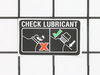 CHECK OIL LABEL – Part Number: 940911003