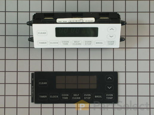2003183-1-M-Whirlpool-12001607-Electronic Clock Control with Black and White Overlay