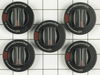 2007393-1-S-Whirlpool-12500060-Set of Five Surface Burner Knobs