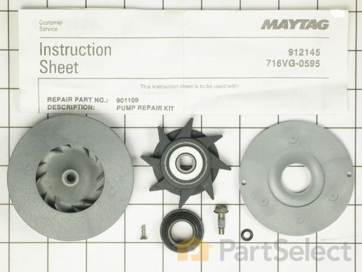 2097002-1-M-Whirlpool-901109-Impeller and Pump Repair Kit