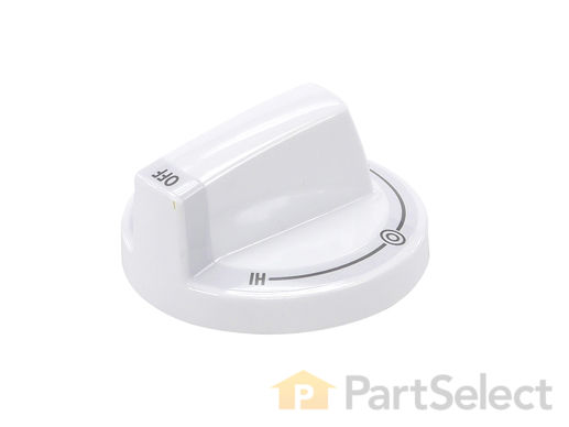 2324822-1-M-Whirlpool-7737P418-60-Knob - White - Right Front and Left Rear