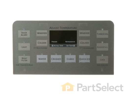 2350046-1-M-GE-WR55X10864-Dispenser Control Board with Overlay