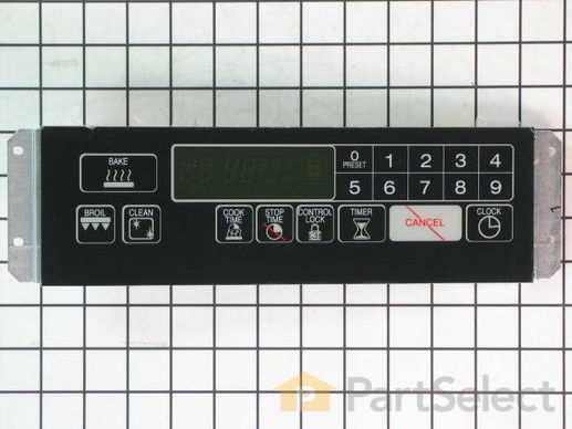 2357875-1-M-Whirlpool-5760M305-60-Electronic Clock Oven Control - Black