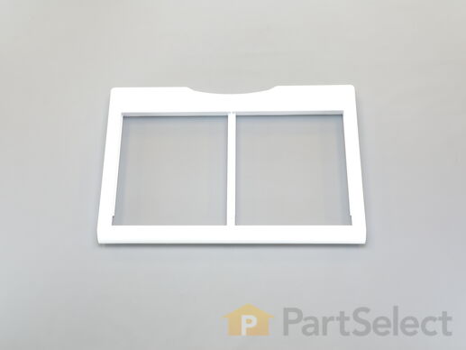 2374840-1-M-GE-WR72X10332-Refrigerator Cripser Cover Frame (White)