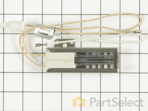 241804-1-M-GE-WB2X10016         -Flat Style Oven Igniter with Wire Harness and Bracket