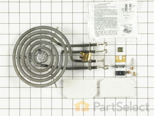 244042-1-M-GE-WB30X342          -Tilt Lock Hinge Mounted Surface Burner Kit - 6"
