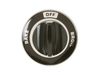 Oven Selector Knob - Black/Chrome – Part Number: WB3X378