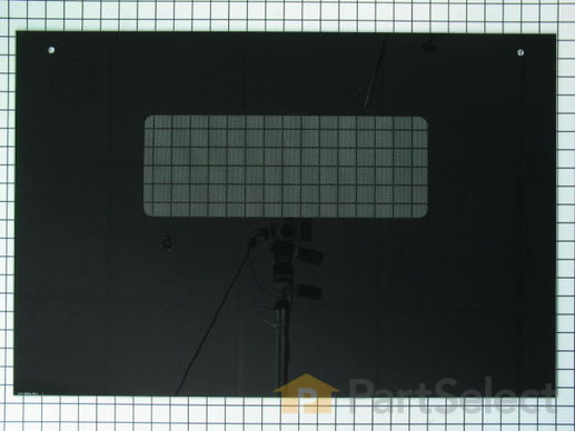 253236-1-M-GE-WB57T10110        -Outer Oven Door Glass - Black