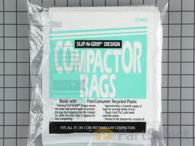 Official GE WC60X5017 Compactor Bags - Package of 12 –