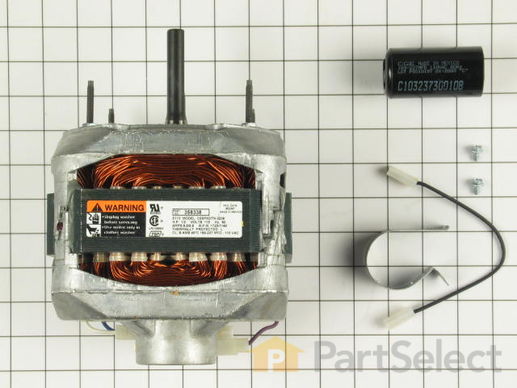 334458-1-M-Whirlpool-285222            -Belt Drive Motor Kit with Capacitor