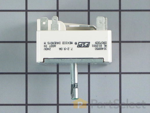 336883-3-M-Whirlpool-3148950           -Surface Burner Switch - 8"