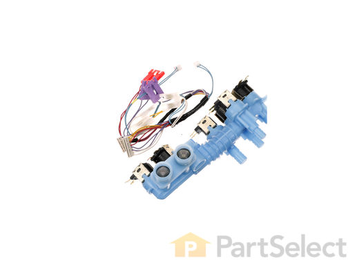 3490233-1-M-Whirlpool-W10364988-Water Inlet Valve with Wire Harness
