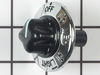 355927-1-S-Whirlpool-4169279           -Surface Burner Knob - Black/Chrome