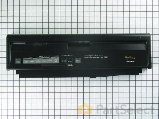 388422-1-M-Whirlpool-8051707           -Control Panel with Touchpad - Black