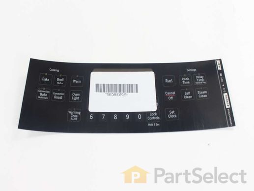 8754024-1-M-GE-WB07X20960-FACEPLATE GRAPHICS (BK)