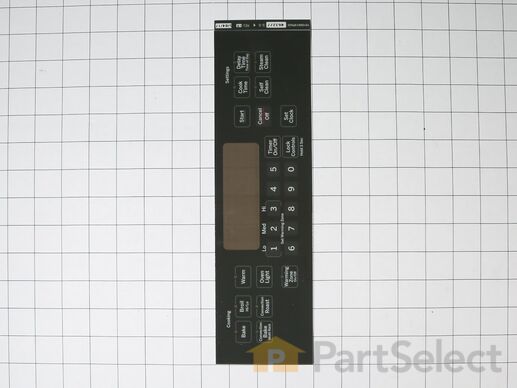 8754068-1-M-GE-WB07X21417-FACEPLATE GRAPHICS (DG)