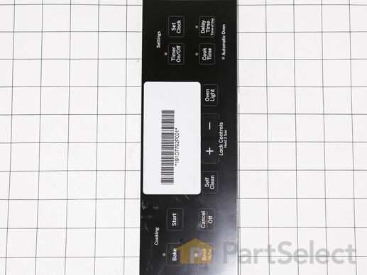 8767127-1-M-GE-WB27T11511-FACEPLATE GRAPHICS (BK)