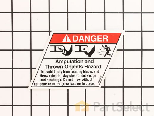 8884514-1-M-Murray-1704277SM-Decal, Danger - Amputation & Thrown Ojbects