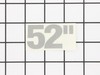 Decal, 52-In – Part Number: 5022812SM