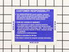 Decal-Customer Respons. – Part Number: 532180941
