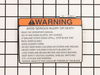 Decal, Warnings – Part Number: 539113213