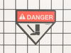 Decal, Danger Foot – Part Number: 540200076