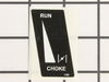 Choke Decal – Part Number: 550239