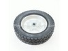 9108322-1-S-MTD-734-1268-Front Wheel Assembly Wheels w/Plastic Brgs. - White &#34T&#34 Tread