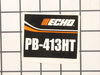 9239984-1-S-Echo-X503004290-Label-Model-Pb-413Ht