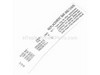 Label-Bar & Chain – Part Number: X524000791