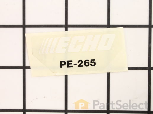 9242146-1-M-Echo-X547000620-Label-Model Pe-265